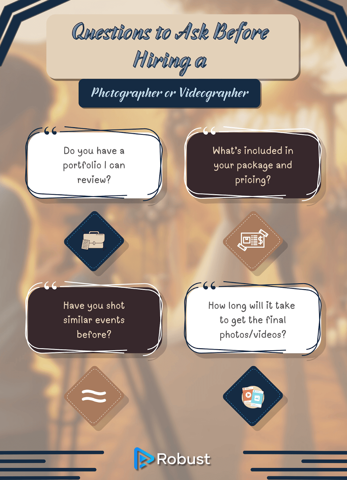 Questions to Ask Before Hiring a Photographer or Videographer